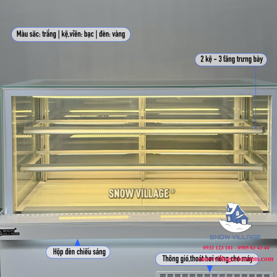 Tủ bánh 3 tầng 1.5m GB-350-4L.Z