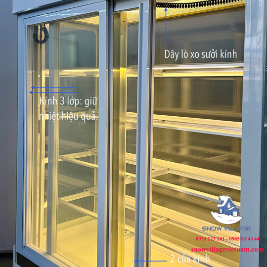 Tủ bánh 5 tầng 1.5m (Dàn lạnh trên) GB-350-4L.Z5 