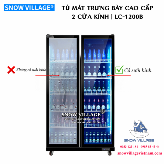Tủ mát trưng bày bia - nước ngọt LC-1200B