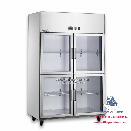 Tủ mát inox 4 cửa kính LC-1200CF4