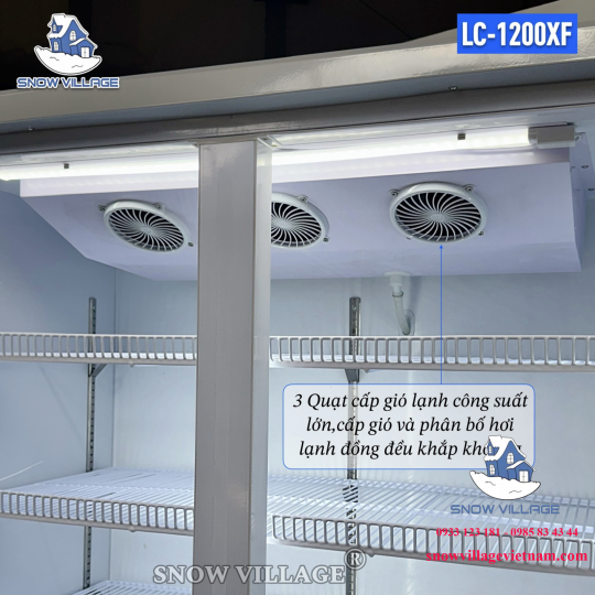 Tủ mát 2 cửa kính 