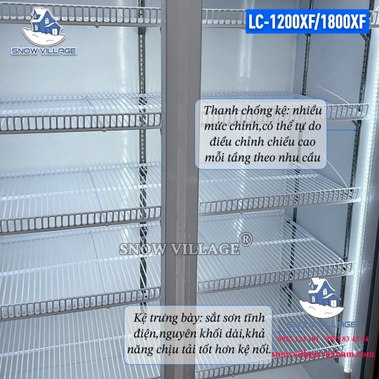 Tủ mát 3 cửa kính 