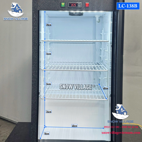 Tủ mát 1 cửa kính 138L LC-138B