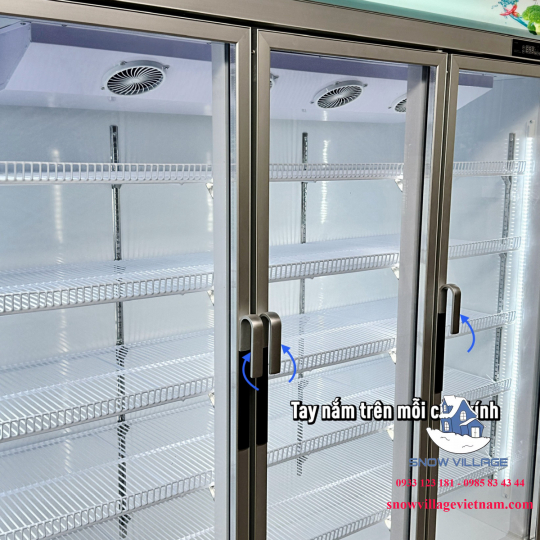 Tủ mát trưng bày 3 cửa (Quạt lạnh) LC-1800AF