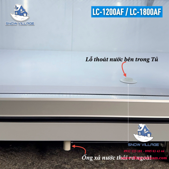 Tủ mát trưng bày 3 cửa (Quạt lạnh) LC-1800AF