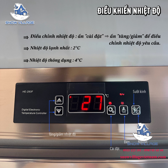 Tủ mát trưng bày 2 cửa (Quạt lạnh) LC-1200AF