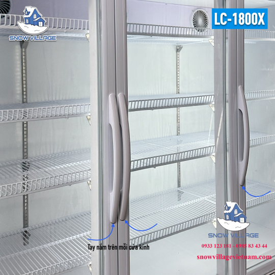 Tủ mát 3 cửa kính LC-1800X