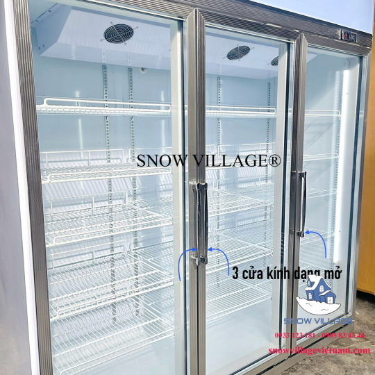 Tủ mát 3 cửa kính cao cấp LC-1860FA