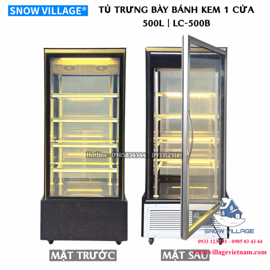 Tủ mát trưng bày bánh kem 1 cửa kính LC-500B