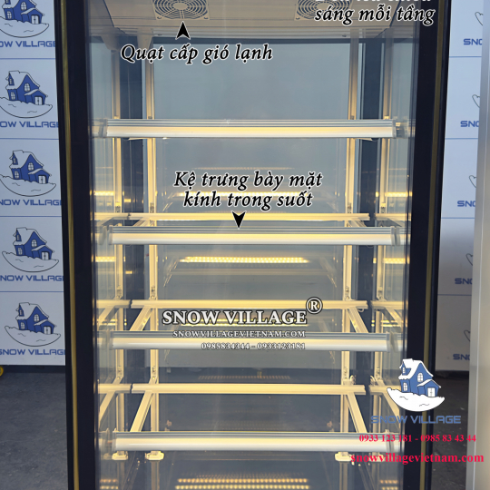 Tủ mát trưng bày bánh kem 1 cửa kính LC-500B