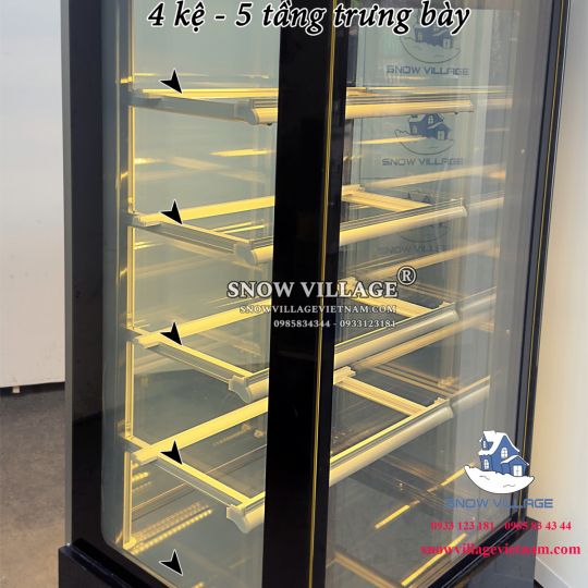 Tủ mát trưng bày bánh kem 1 cửa kính LC-500B