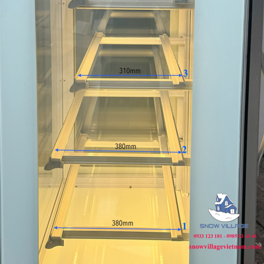 Tủ mát trưng bày bánh kem 1 cửa kính LC-500B