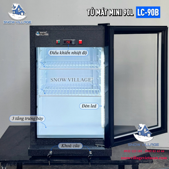 Tủ mát mini 1 cửa kính 90L LC-90B