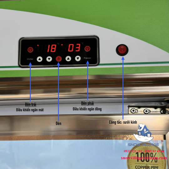 Tủ trưng bày trên mát-dưới đông cao cấp LCD-1198