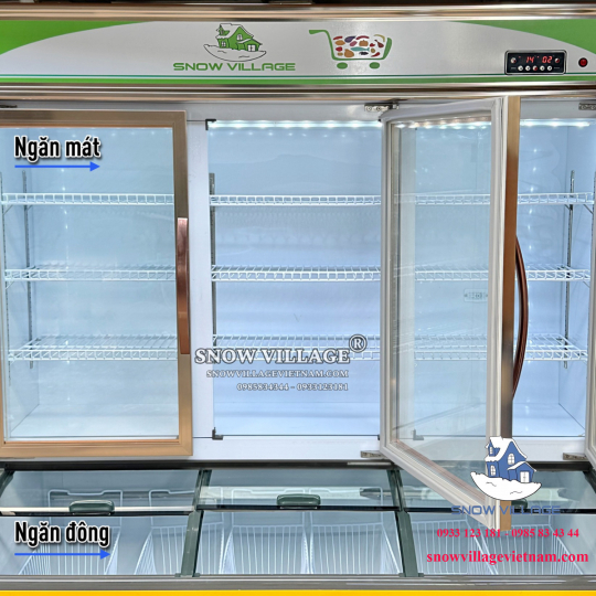 Tủ trưng bày trên mát-dưới đông cao cấp LCD-1756