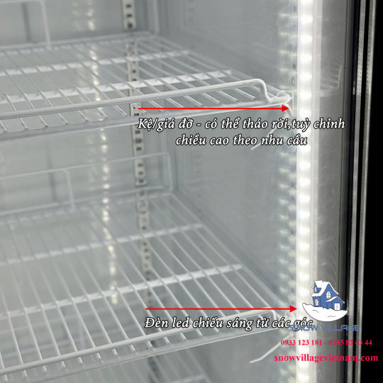 Tủ đông 2 cửa kính LD-1260FA