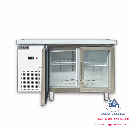 Bàn mát 2 cửa kính 1.2m Quạt lạnh PLO.18L2Q
