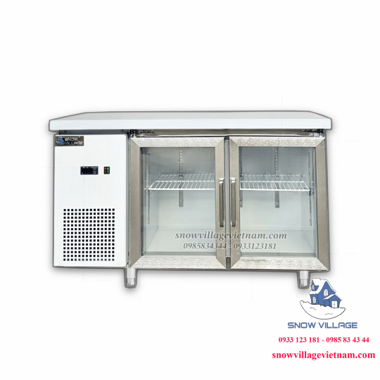 Bàn mát 2 cửa kính 1.2m Quạt lạnh PLO.18L2Q