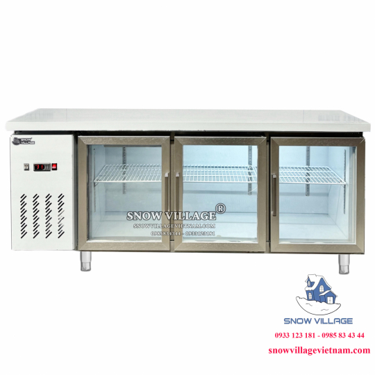 Bàn mát 3 cửa kính 1.8m Quạt lạnh PLO.35L2Q