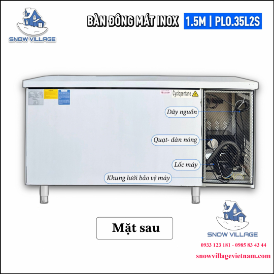 Bàn đông 1.5m 2 chế độ PLO.35L2S