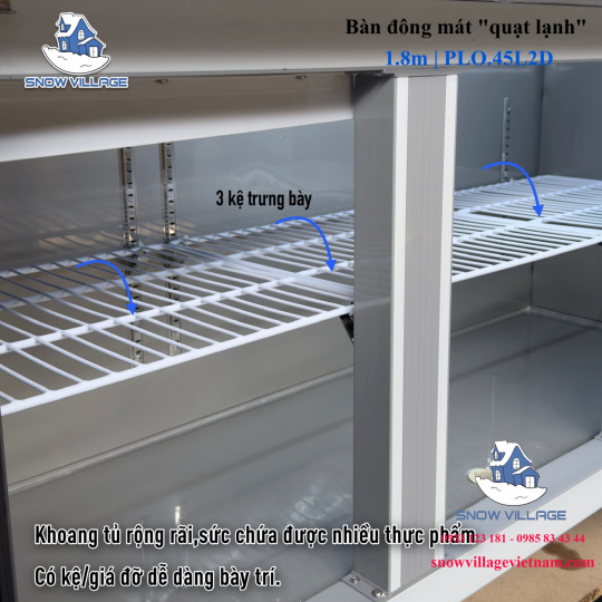 Bàn đông/mát quạt lạnh 1.8m PLO.45L2D