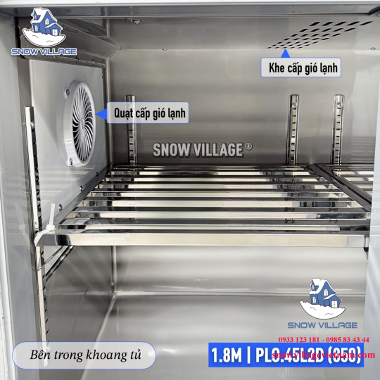 Bàn đông mát inox 1.8m cao cấp PLO.45L2D 850