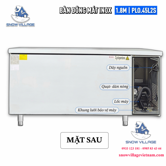 Bàn đông 1.8m 2 chế độ PLO.45L2S