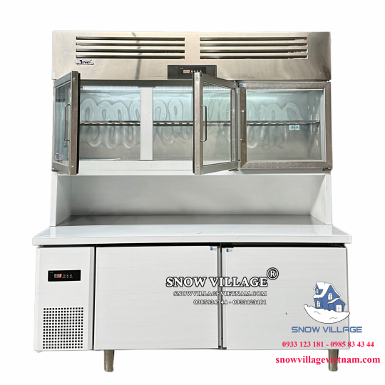 Tủ trên mát - dưới đông inox 1.8m PLRD-18N2B2