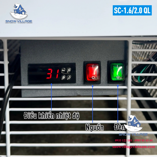 Tủ mát trưng bày-bảo quản thịt tươi 2m SC-2.0 QL