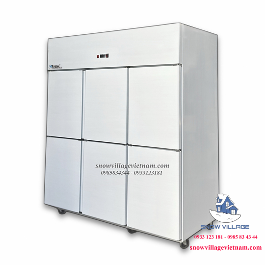 Tủ đông 6 cánh inox Quạt lạnh SLLDZ4-1300LD