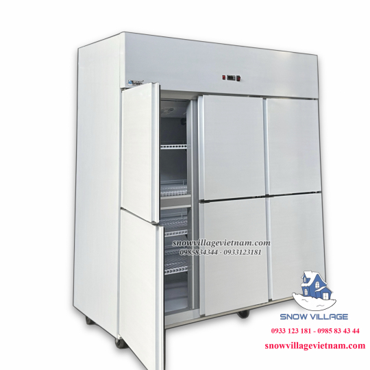 Tủ đông 6 cánh inox Quạt lạnh SLLDZ4-1300LD