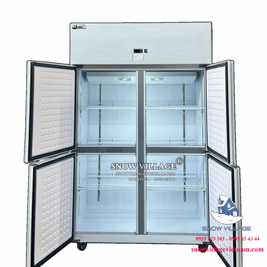 Tủ đông 4 cánh inox quạt lạnh SLLDZ4-820LD