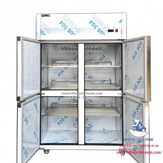 Tủ đông 4 cửa inox 304