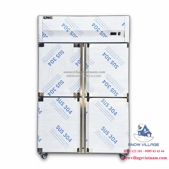 Tủ đông 4 cửa inox 304