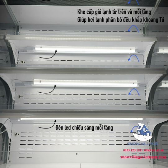 Tủ mát trưng bày siêu thị 0.9m XC-ZC-0.9