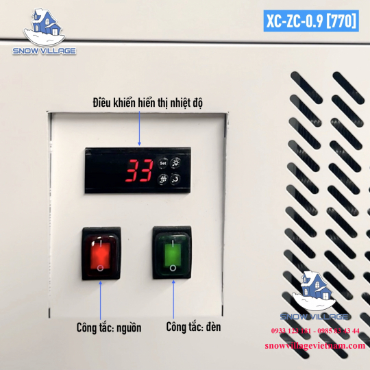 Tủ mát trưng bày siêu thị 0.9m XC-ZC-0.9