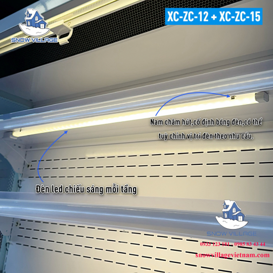 Tủ mát trưng bày siêu thị 1.5m XC-ZC-15