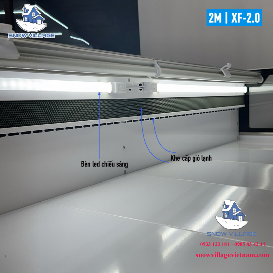 Tủ mát trưng bày thực phẩm màn kéo  XF-2.0