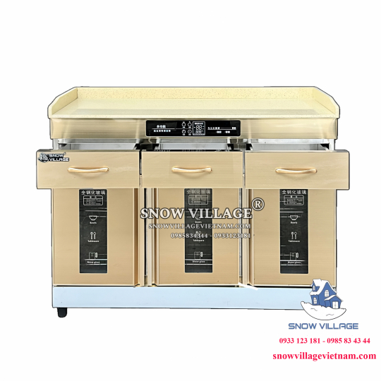 Tủ sấy chén đĩa 3 cửa kính YTP-1200
