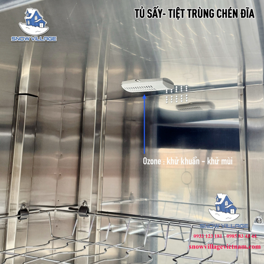 Tủ sấy-tiệt trùng chén ly 2 cửa YTP-910